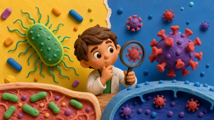 Diferencia entre bacteria y virus