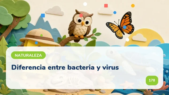 Diferencia entre bacteria y virus