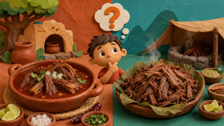 Diferencia entre birria y barbacoa