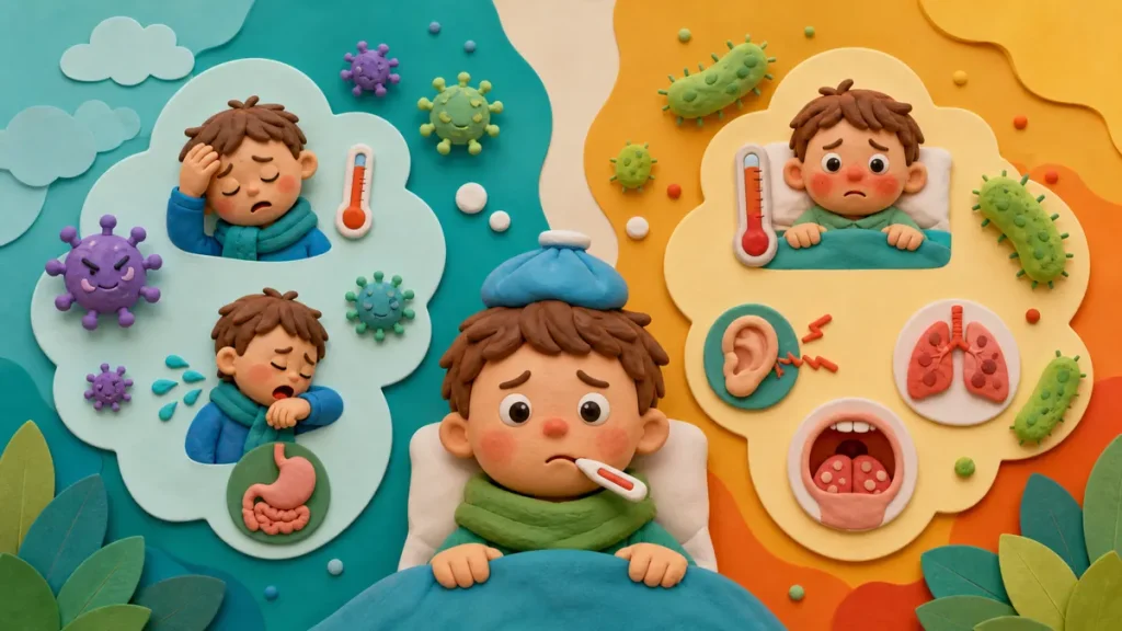 Diferencias entre fiebre viral y bacteriana