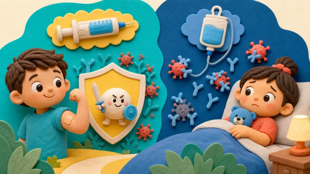 Diferencias entre vacuna y suero
