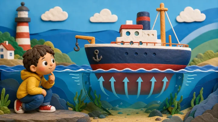 ¿Por qué flotan los barcos?