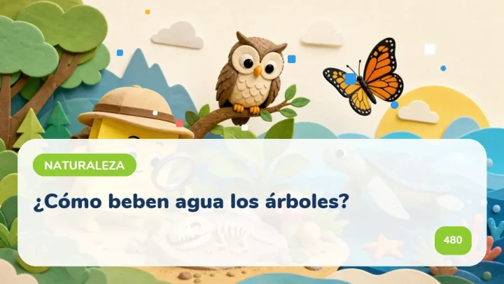 ¿Cómo beben agua los árboles?