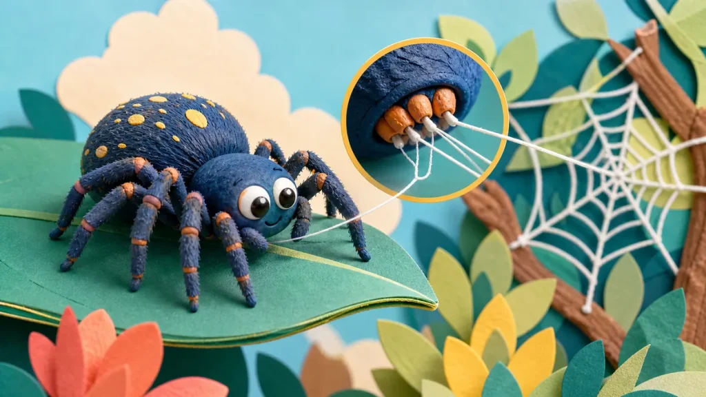 ¿Cómo fabrica seda una araña?