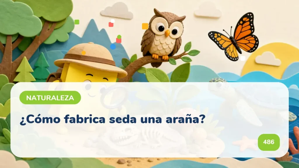 ¿Cómo fabrica seda una araña?