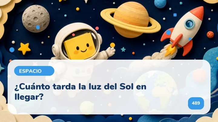 ¿Cuánto tarda la luz del Sol en llegar?
