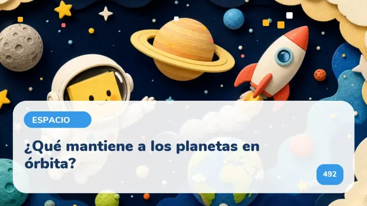¿Qué mantiene a los planetas en órbita?