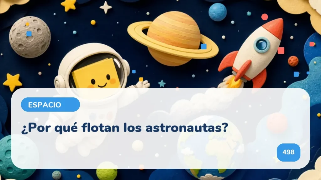 ¿Por qué flotan los astronautas?