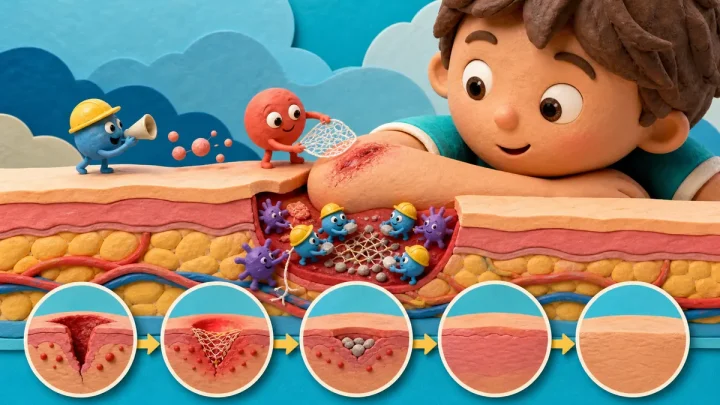 ¿Cómo cura el cuerpo una herida?