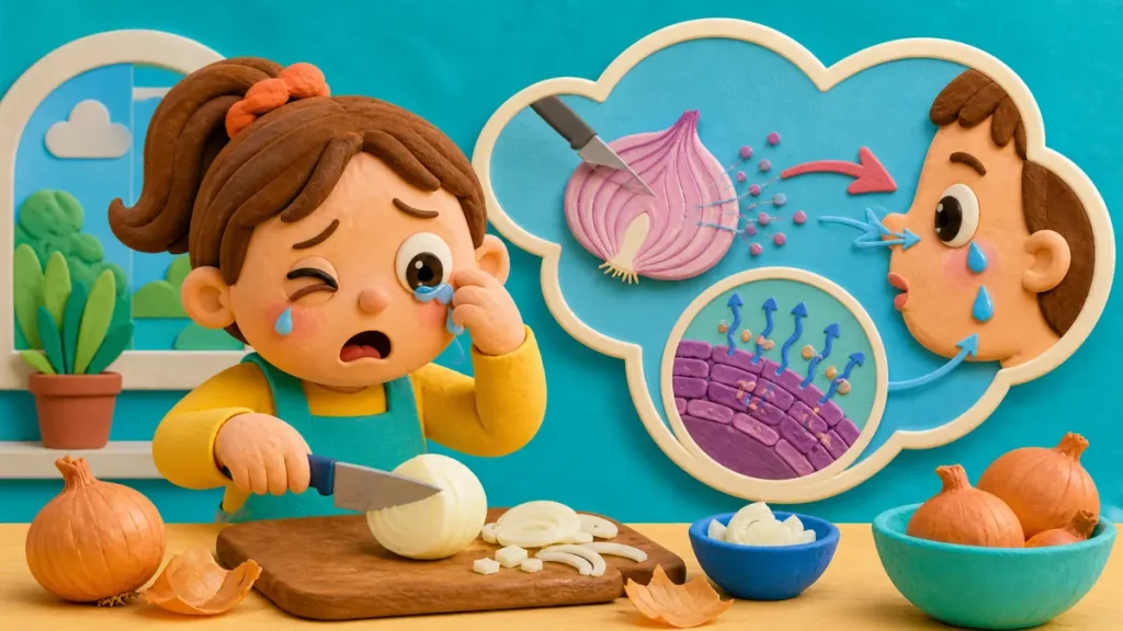 ¿Por qué lloramos al cortar cebolla?