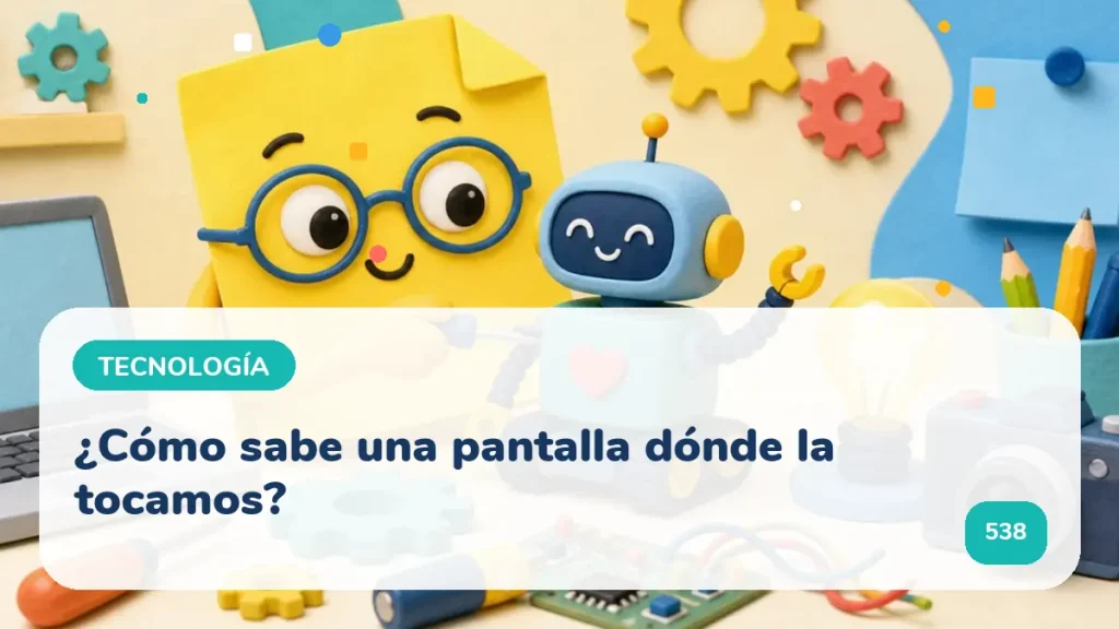 ¿Cómo sabe una pantalla dónde la tocamos?
