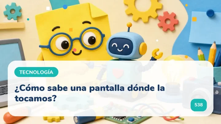 ¿Cómo sabe una pantalla dónde la tocamos?